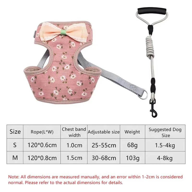 Nette Bowknot Weste Brust Harness Für Hunde Für Katzen Einstellbare Zugseil Haustier kätzchen Atmungsaktive Brust Zurück Haustier Produkte