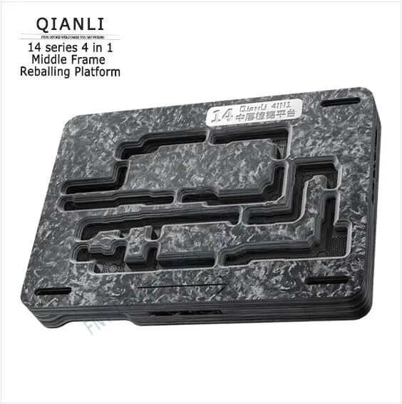

QIANLI Middle Frame Reballing Platform for Phone, Tin Planting Platform, Main Board Repair Tool, 14Plus, 14Pro 14 ProMax, 4 in 1