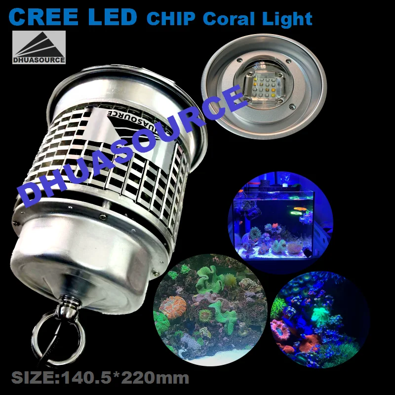 

60w Aquarium LED Reef Light,Full Spectrum Marine LED Fish Tank Light for Saltwater tank,LPS SPS Lighting