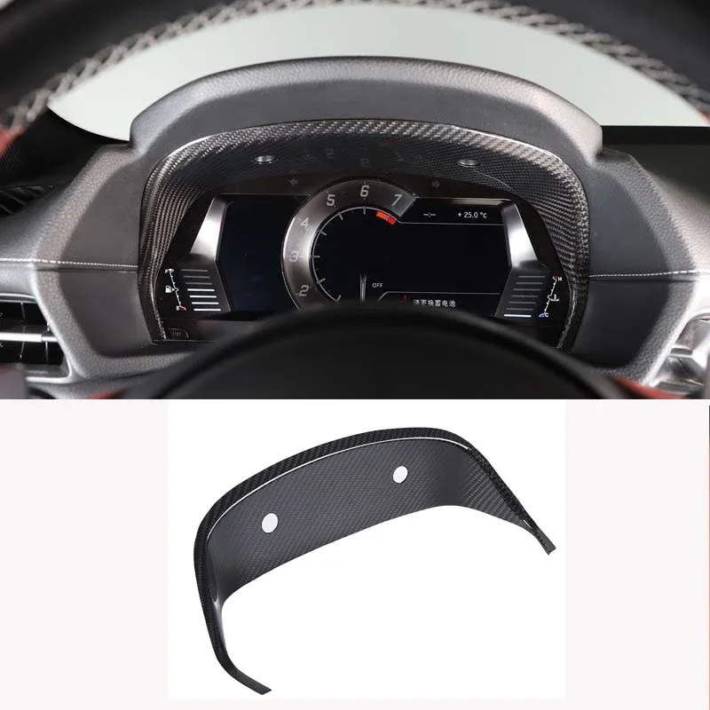 

For 2019-2023 Toyota GR Supra Real Carbon Fiber Dashboard Decorative Frame Car Interior Modification Auto Accessories