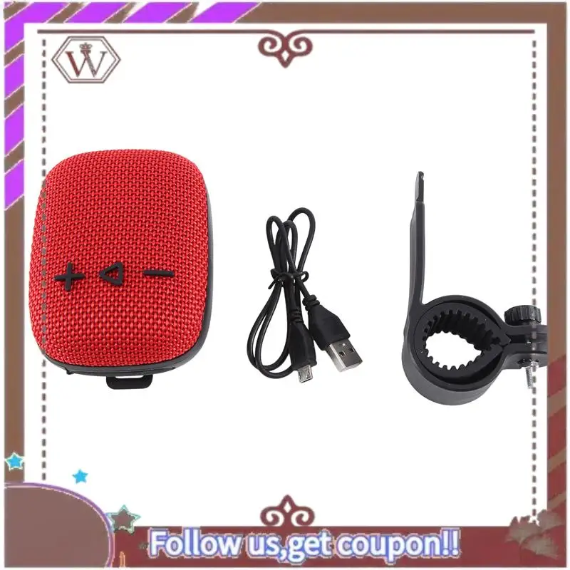 

Latest WIND3 Wireless Bluetooth Speaker Outdoor Bicycle With Fixed Bracket Mini Subwoofer Card Mini Audio 9X7.3X3.6Cm Durable Re