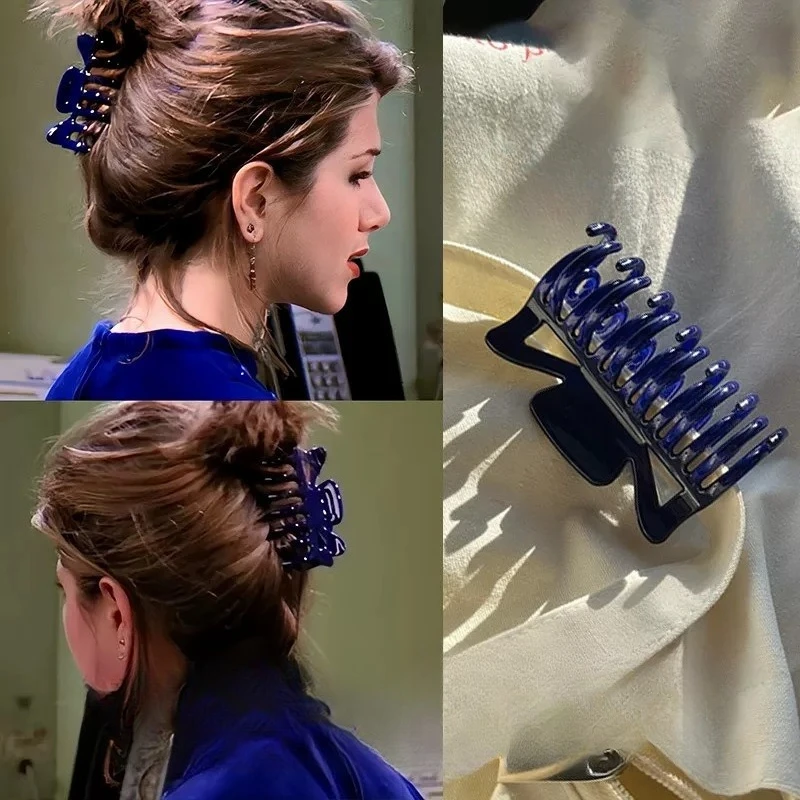 Solid Color Hair Claw Clip Cross Ponytail Hairpin Fashion Large Hairgrips Hair Claw Crab Clips Girls Korean Hair Accessories New
