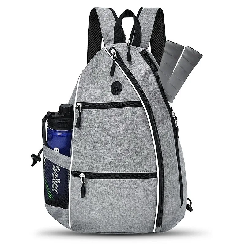 Fashionable New Pickleball Racket Backpack, Sports Triangle Backpack, Tennis Badminton Bag, Single Shoulder Casual Backpack