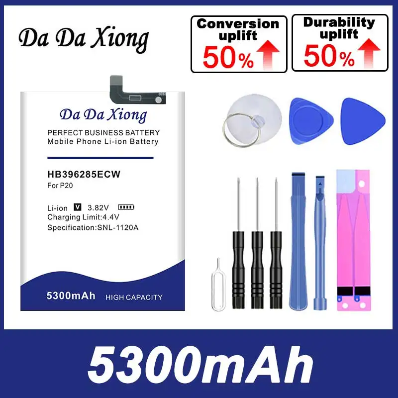 DaDaXiong 0 Cycle 5300mAh HB396285ECW Battery for Huawei P20 Lite Honor 10 COL-AL00 COL-AL10 COL-TL00 COL-TL10 COL-L29