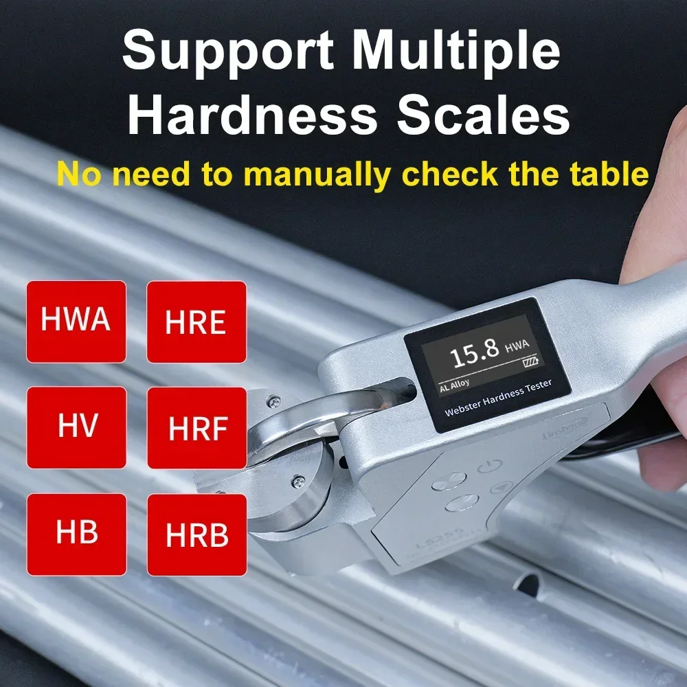 

NEW Own Brand LS255 20HWA Aluminum Alloy Sheet Hardness Tester High Accuracy Digital Webster Hardness Tester