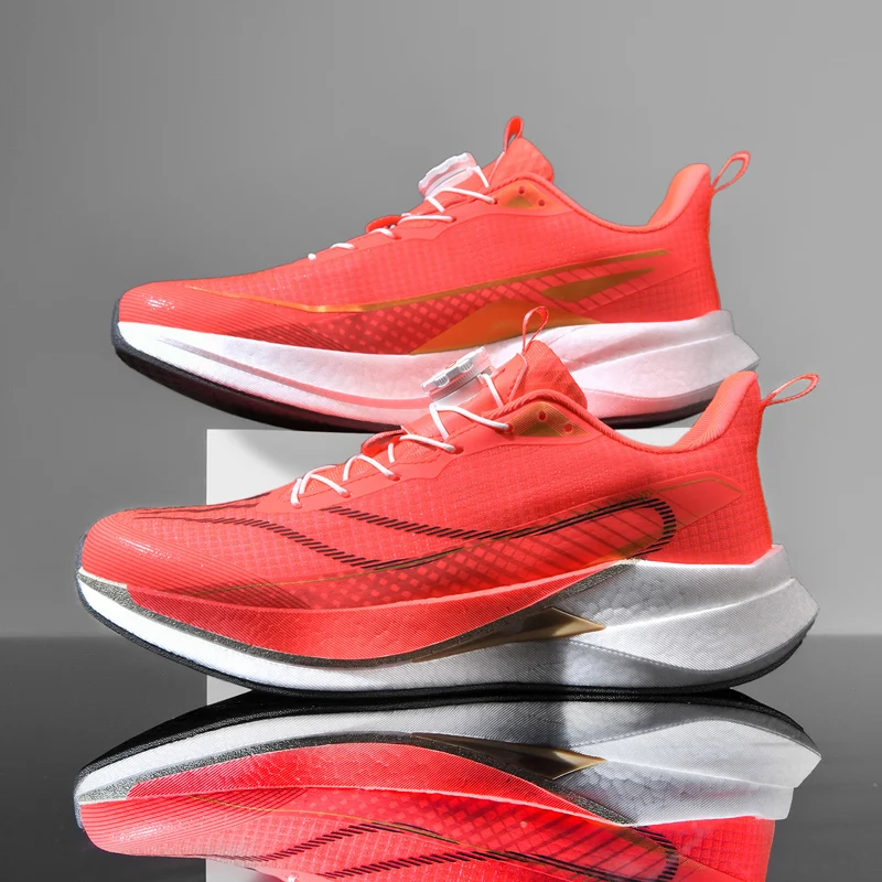 Running Shoes for Men Carbon Plate Professional Racing Marathon Training Running Sneakers Shock Absorption Sport Shoes for Women