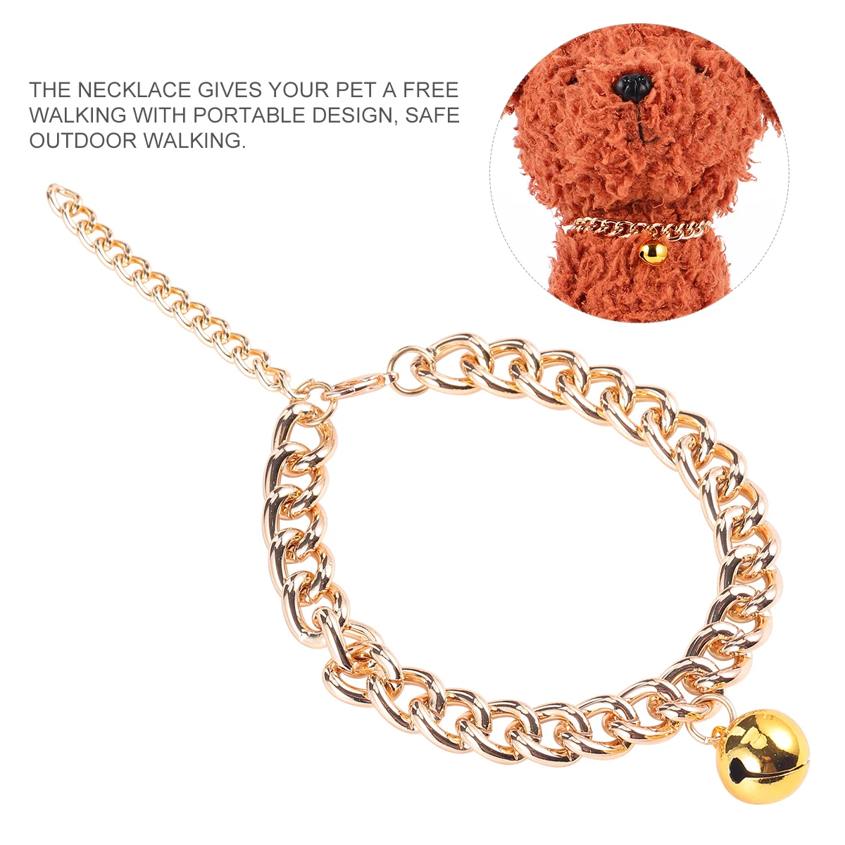 Cat Collars Bell Dog Decoration Pet Charms Necklaces for Small Dogs with Puppy Jewelry Large