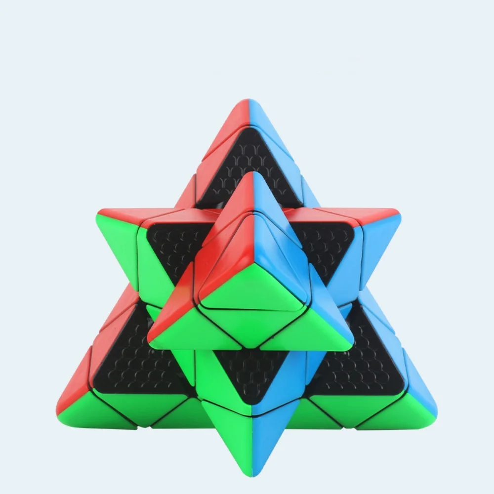 Yuxin-Magic Pyramid Magic Speed Cube, Brinquedos Educativos Profissionais, sem adesivo, 4x4