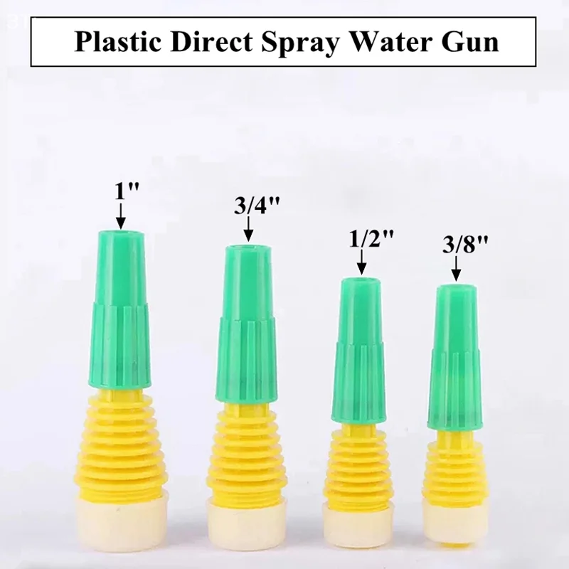 1 Pc Plastic Direct Injection Water Gun Garden Watering Home Cleaning Adjustable Spray Gun Car Cleaning High-pressure Water Gun