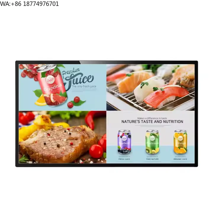 Indoor 15.6 Inch LCD Cabinet Digital Signage Restaurant Hotel Poster Remote CMS Management Smart Publishing Advertising Panel