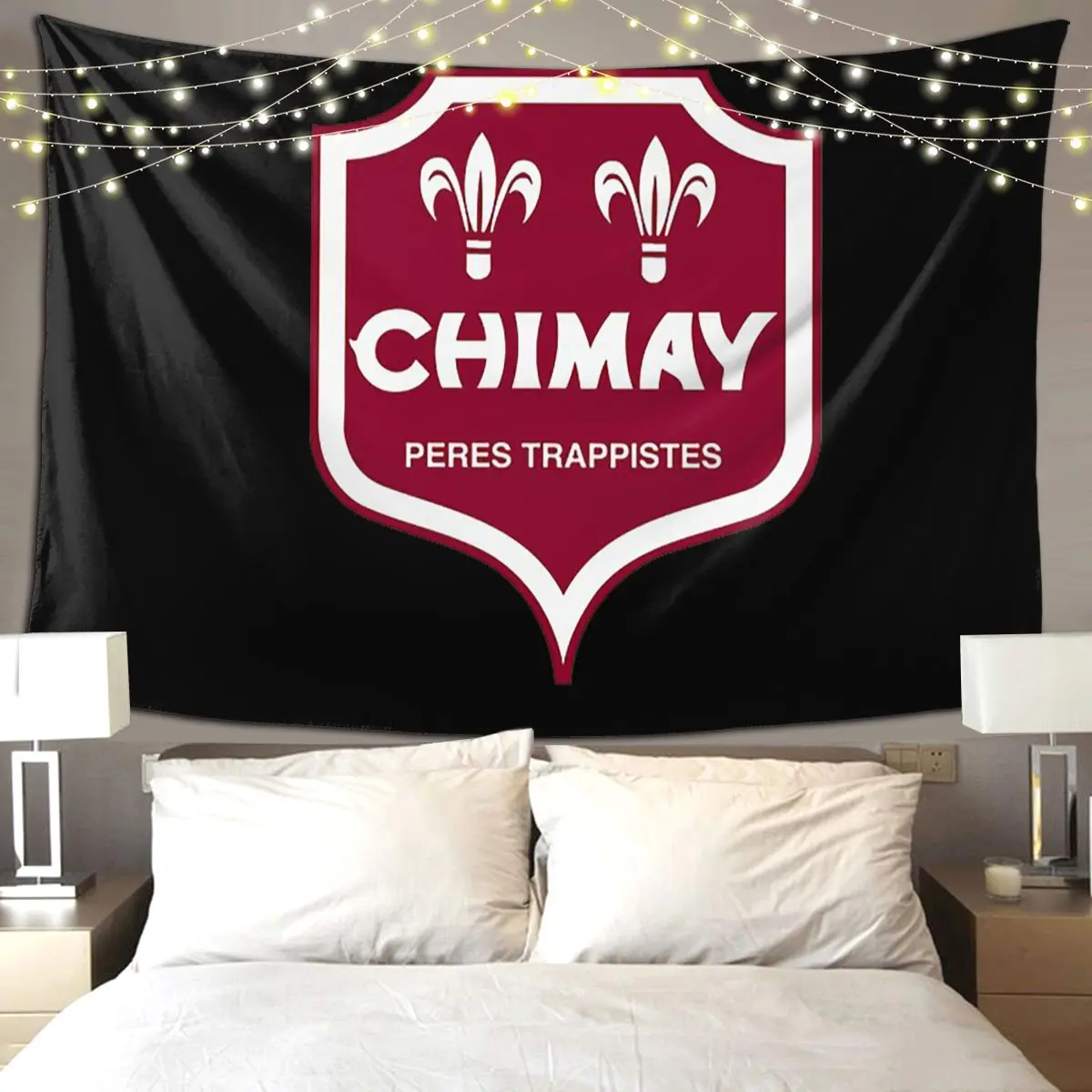 

Гобелен Chimay в стиле хиппи, настенный эстетический гобелен для украшения дома для гостиной, спальни, общежития, комнаты