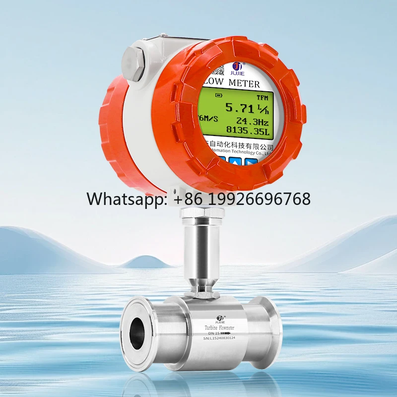 

High Precision Turbine Flow Meter for Water Oil and Alcohol with Pulse Output DN15-DN50 4-20mA Signal SS304 Material