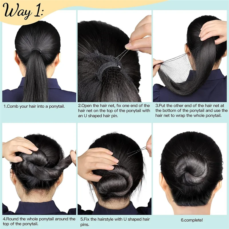 

50PCS Mesh Hair Nets And 100PCS U Shaped ,Hair Nets For Food Service Workers, Hair Nets For Women And Men-A58E