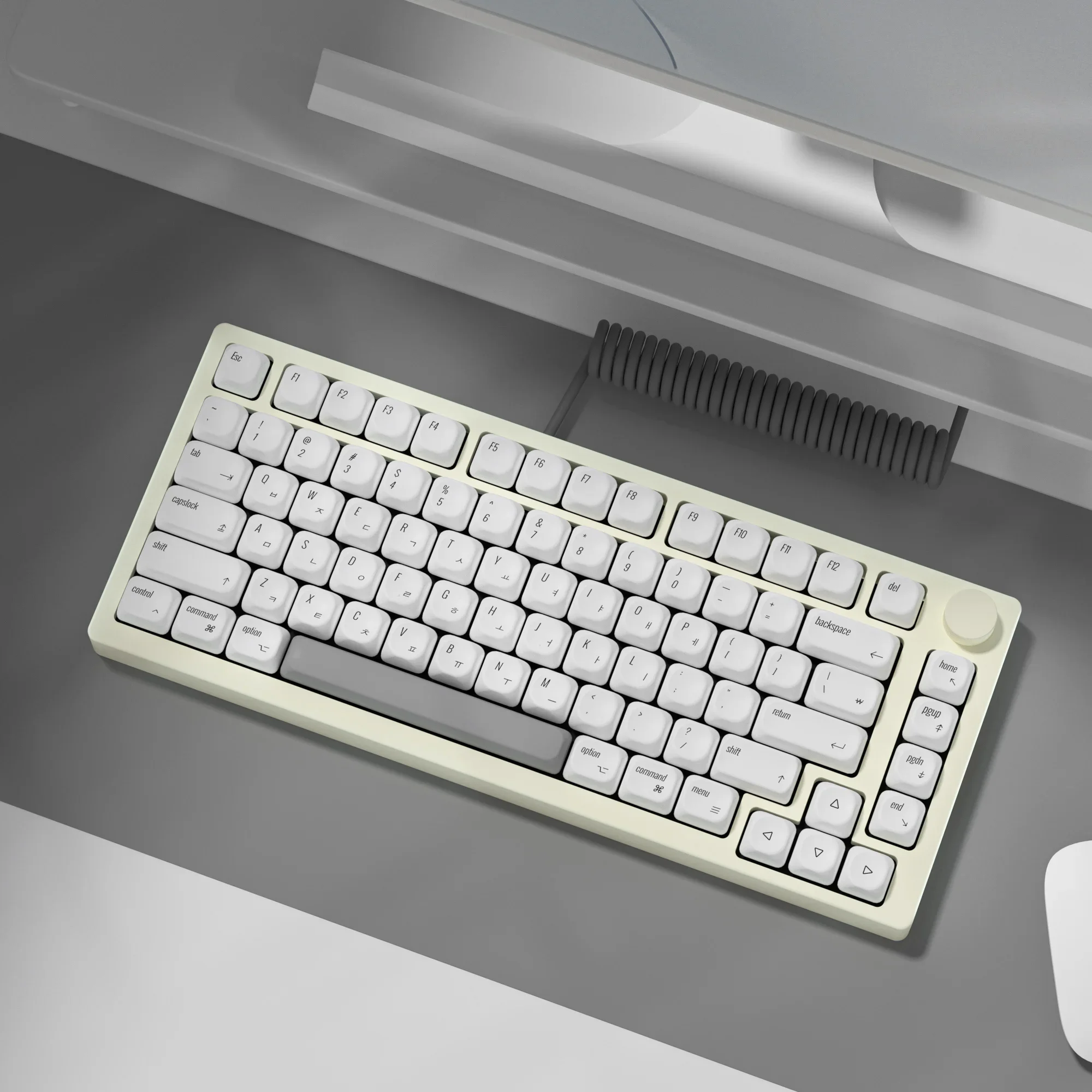 KBDiy Korean Keycap for Mechanical Gaming Keyboard Custom PBT KOA Profile MAC Apple Style Keycaps 138 for aula F87 F108 F99 Pro