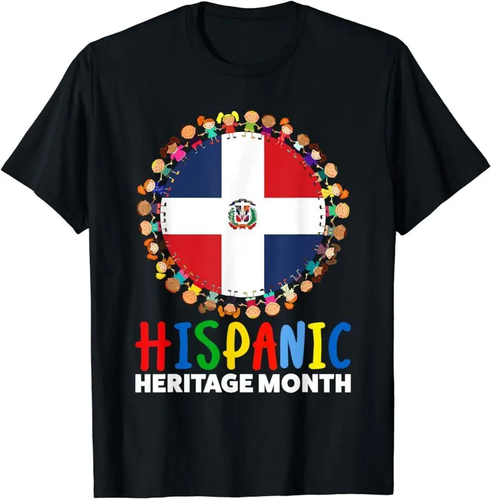 National Dominican Republic Flag Hispanic Heritage Dominicana T-Shirt Size S-5XL Anime Graphic