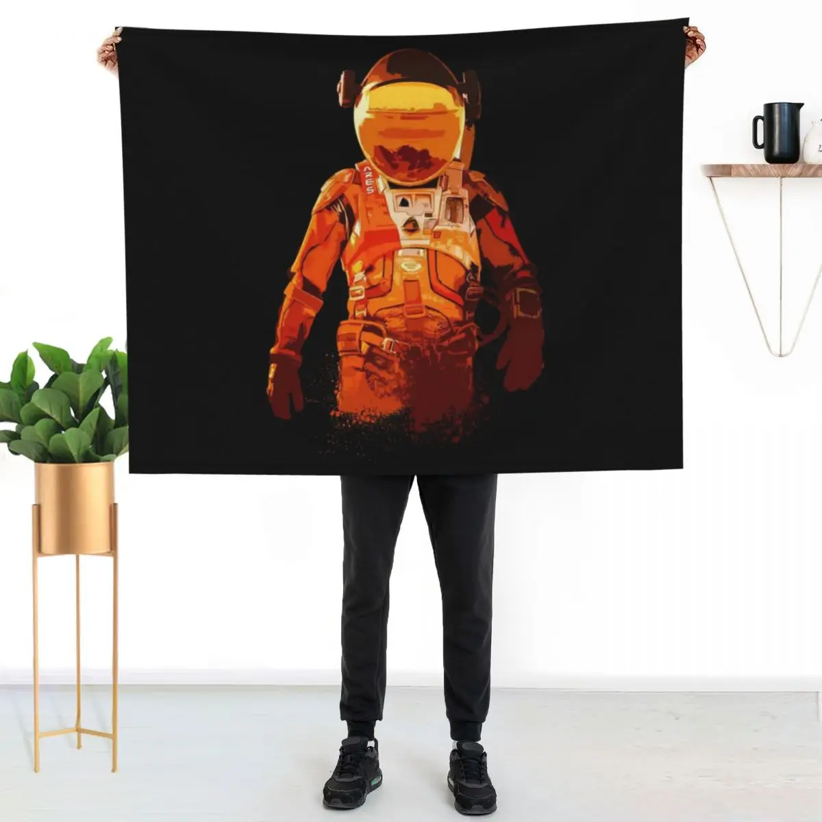 

The Martian\t Throw Blanket Cozy Napping Blanket Gift for Mom Dad