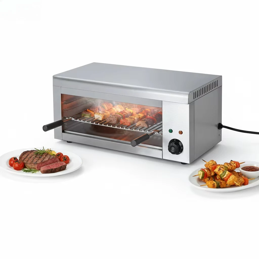 High 4KW Commercial Hanging Salamander for High-Volume Restaurants and Pizzerias