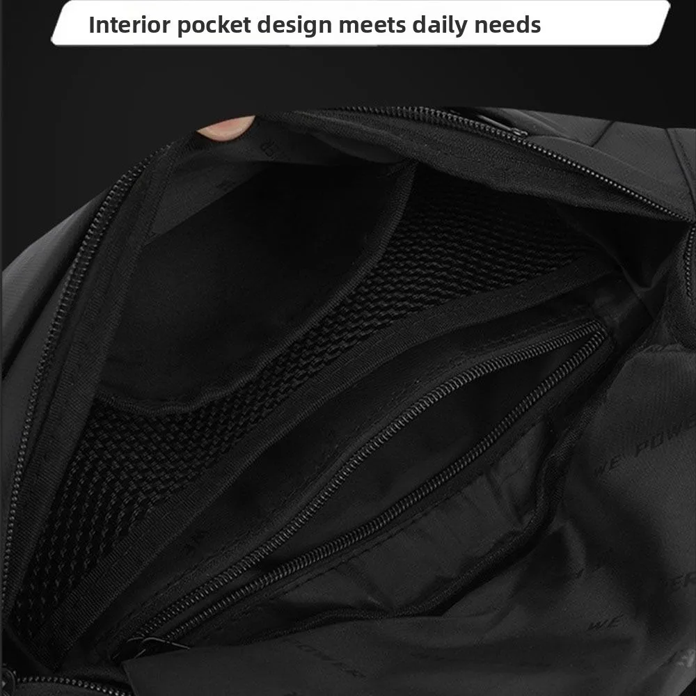 المحمولة للماء الرجال حقيبة صدر للرجال متعددة المقصورة خفيفة الوزن السفر حزمة مراوح النايلون مقاومة للاهتراء حقيبة بحزام الكتف التخزين #2