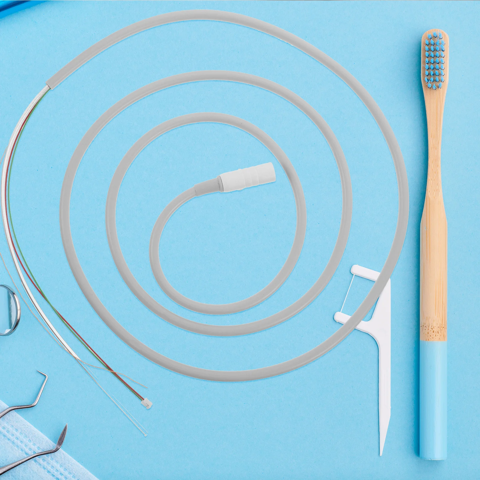 

Detachable Scaler Handpiece Tail Cord Universal Fit Ultrasonic Dental Units Quick Swap Snap-In Connector High Elastic Durable