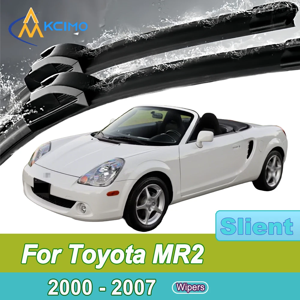 

For Toyota MR2 W30 2000-2007 Toyota MR-S (Japan) Front Windshield Wiper Blades 2pcs Quiet Rain Windscreen Window Accessories