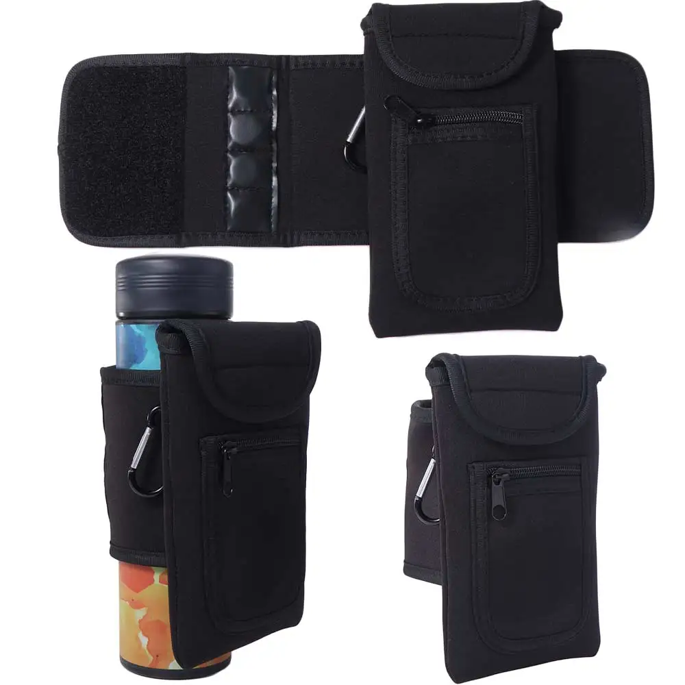 

Magnetic Water Bottle Sling Bag Adjustable Large Capacity Gym Bottle Bag Convenience Multi-layer Sports Water Bottle Bag Travel