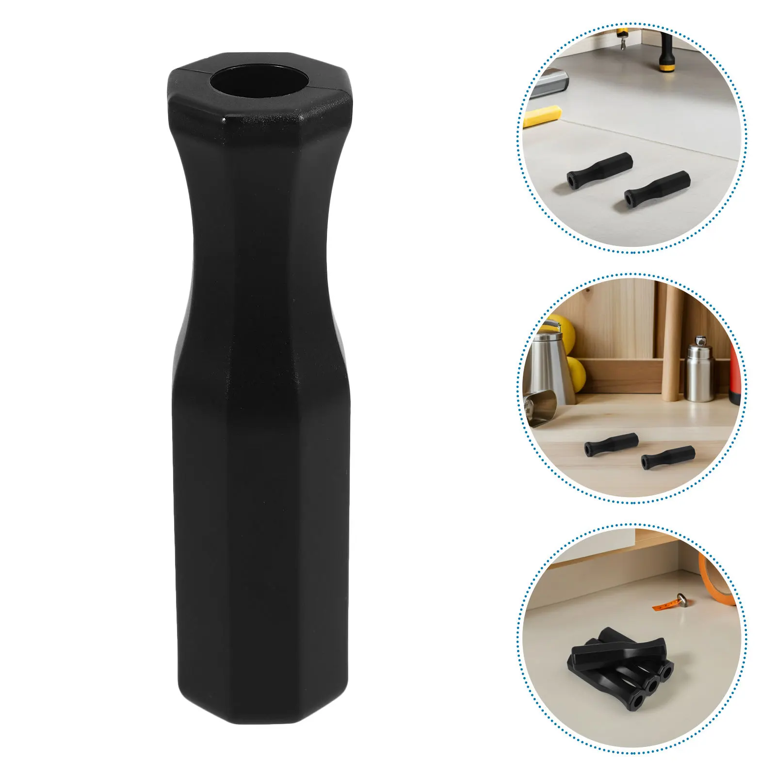 

12Pcs Foosball Table Handle Grips Plastic Black Replacement Handles Table Soccer Rods Foosball Replacement Parts