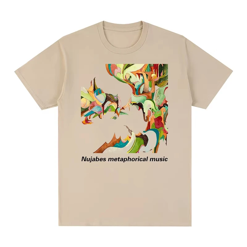 Nujabes Metaphorical Music Graphic Washed Cotton T‑shirt Unisex Novelty Oversized Short Sleeve Harajuku Streetwear Casual Tops