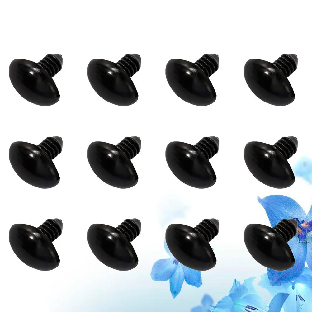 

200 шт. черных пластиковых винтов-носики для животных, материалы для рукоделия, скрапбукинга, декора одежды, художественного моделирования