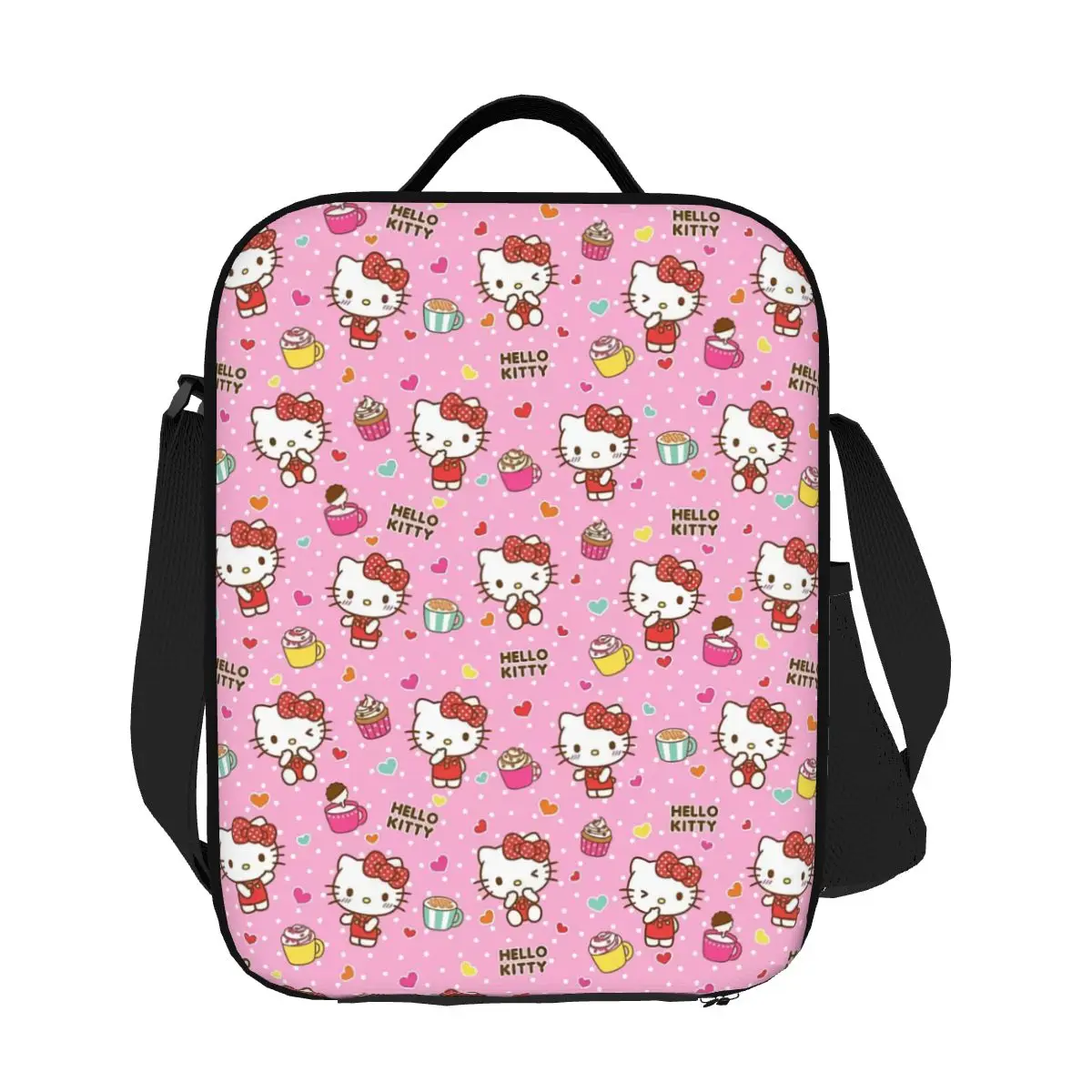 

Пользовательский мультфильм аниме Hello Kitty Bow многоразовый ланч-бокс для женщин многофункциональный холодильник термоизолированная сумка для обеда