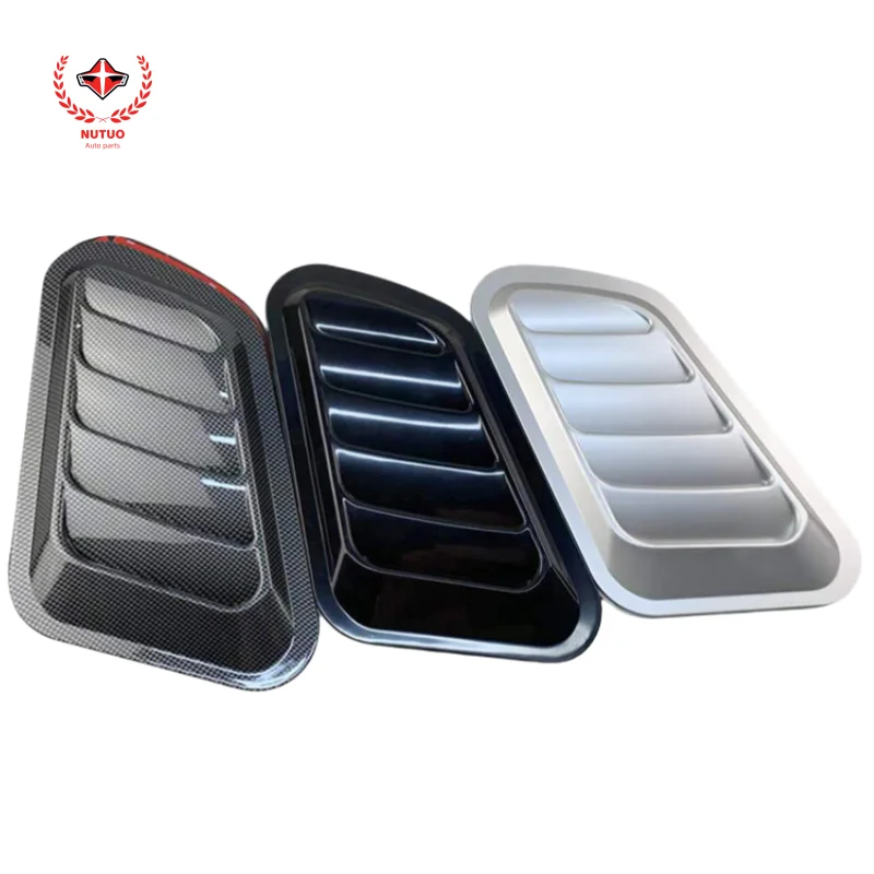 Leaf shaped car exterior false air outlet hood engine hood decorative air outlet modification air outlet