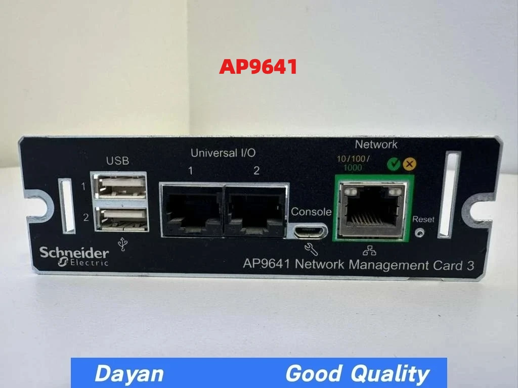 APC SCHNEIDER ELECTRIC AP9641 NETWORK MANAGEMENT CARD