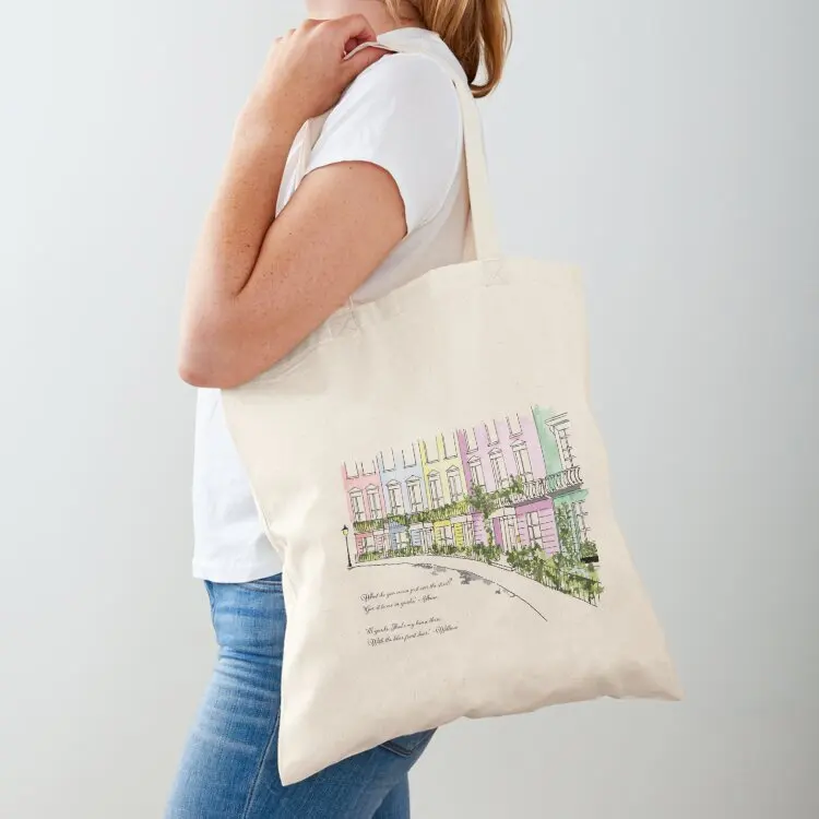 

Notting Hill, Portobello Road - Blue Door - Watercolour Tote Bag canvas tote bag Women's tote bag