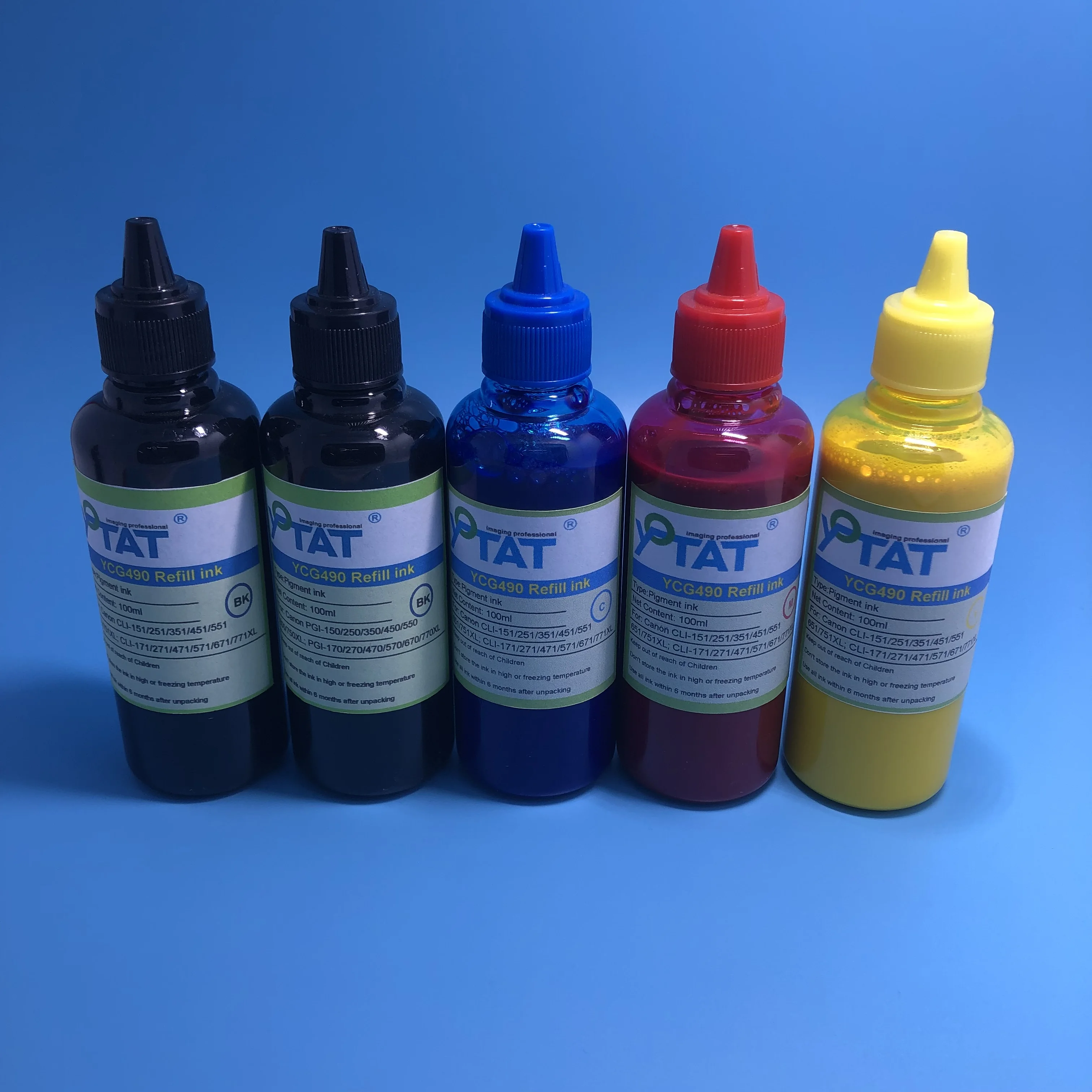 

YOTAT Pigment Ink for Canon BCI-380 BCI-381 PIXUS TR703 TR7530 TR8530 TR8630 TS6130 TS6230 TS6330 TS7330 TR9530 TS8130 TS8230