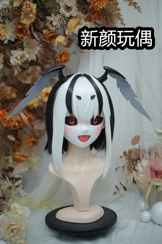 

(NFD-1522) Customize Character Female/Girl Resin Kig Full Head With Lock Anime Cosplay Japanese Animego Kigurumi Mask