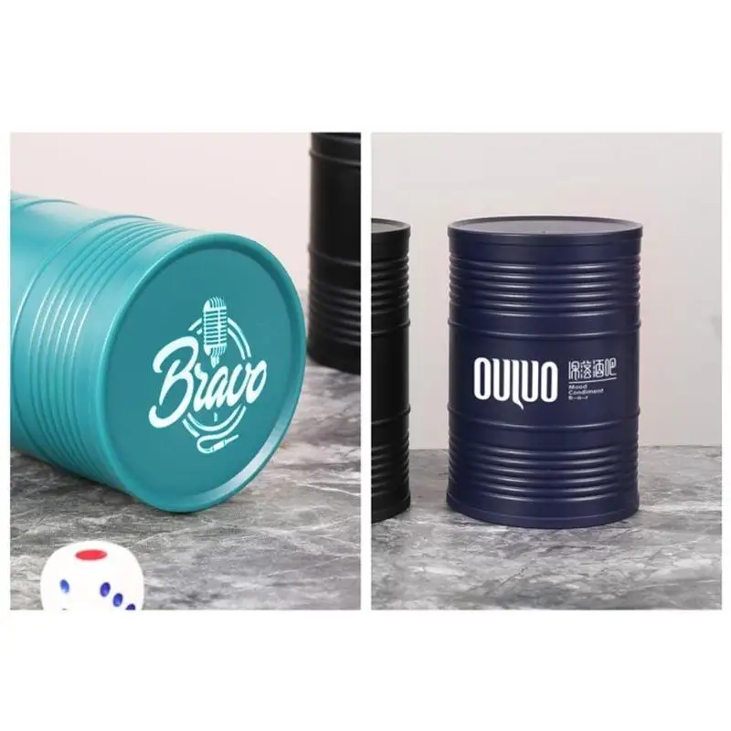 

652F Professional Cup Fashion Barrel Shaped Shaker Cup Simple Shaker Cup