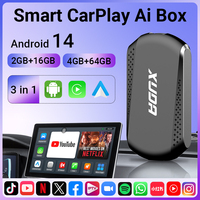 XUDA Mini Ai Box 4 Çekirdekli 4 + 64 GB Android 14.0 Desteği Netflix YouTube Kablosuz Carplay Kablolu Carplay ile %99 arabalar i