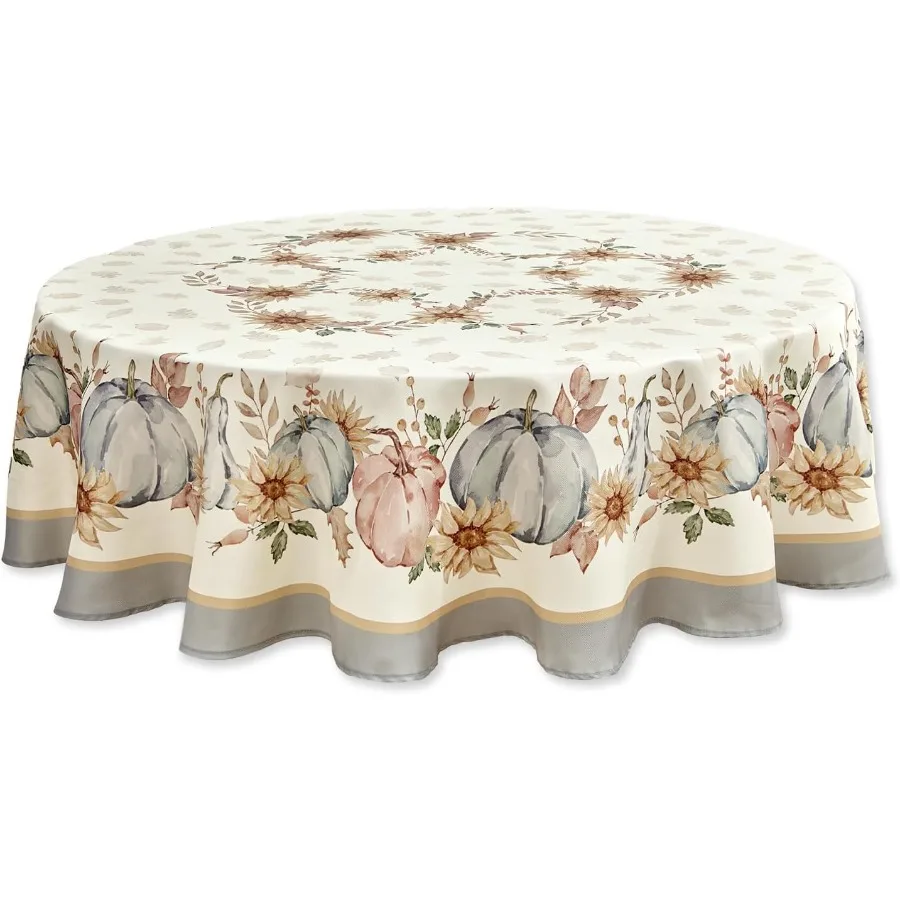 

Синяя тыква, бордюрная на День Благодарения, столешница, каменная, осенняя тыква и подсолнух, коттедж с принтом, легкая ткань для ухода, фермерский дом Har