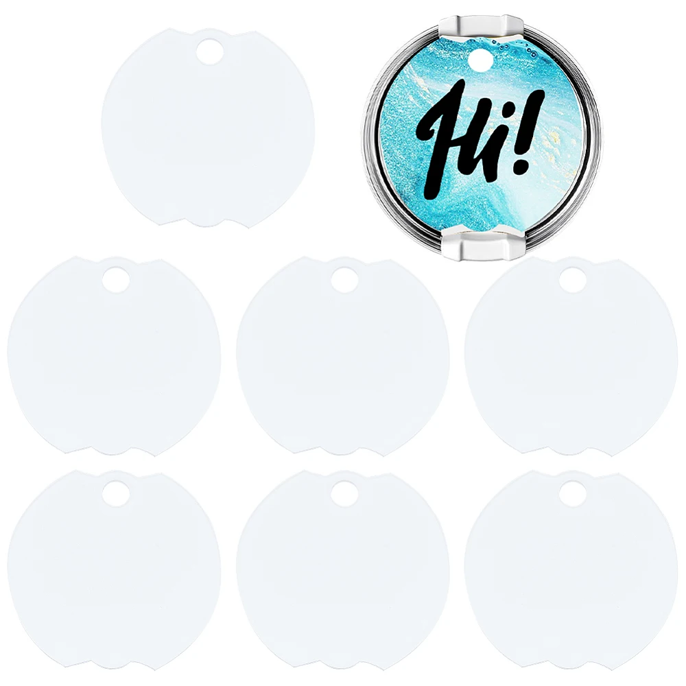 8Pcs DIY Sublimation Acrylic Name Plates Blanks 40 OZ Tumbler Lid Toppers Personalized Tags Cup Lid Decorations Heat Transfer