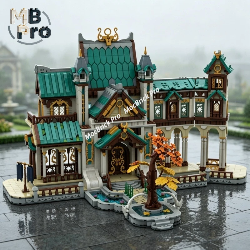 Forest Shrine Elven Sanctuary Building Blocks Peaceful Verdant Sacred Ground MOC Hobby Collectible Model