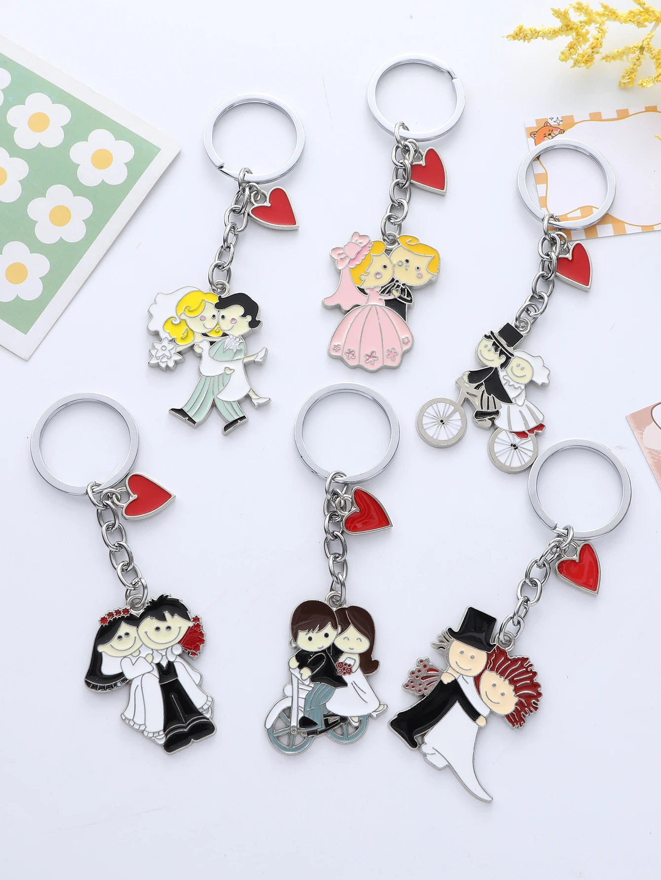 Wedding Princess Keychain Valentine's Day Gift Keychains To Girlfriend Boyfriend Key Chain Wedding Gifts For Guests