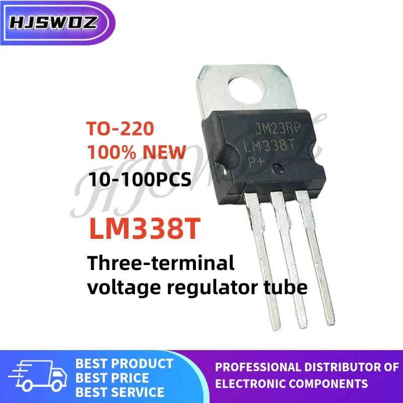 10-100PCS LM338T LM338 Three-terminal voltage regulator transistor TO-220 100% New and quality