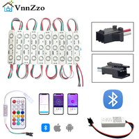 WS2811 RGB LED Modules Bluetooth Remote Control DC12V RGB Color Advertisement Lamp Shop Signboard Letter Light-box Decoration