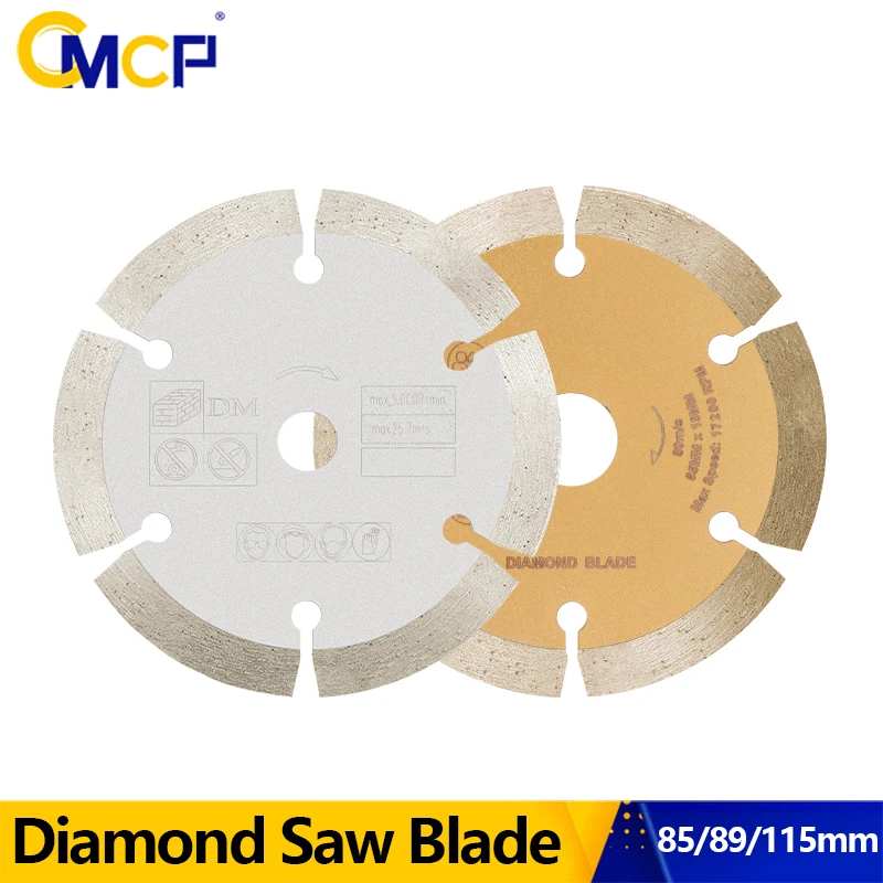 CMCP-Diamond Dry Cutting Disco Saw Blade, Circular Saw Blade, 85mm, 89mm, 115mm, Cut Concrete, Ceramic, Brick, Marble, Stone