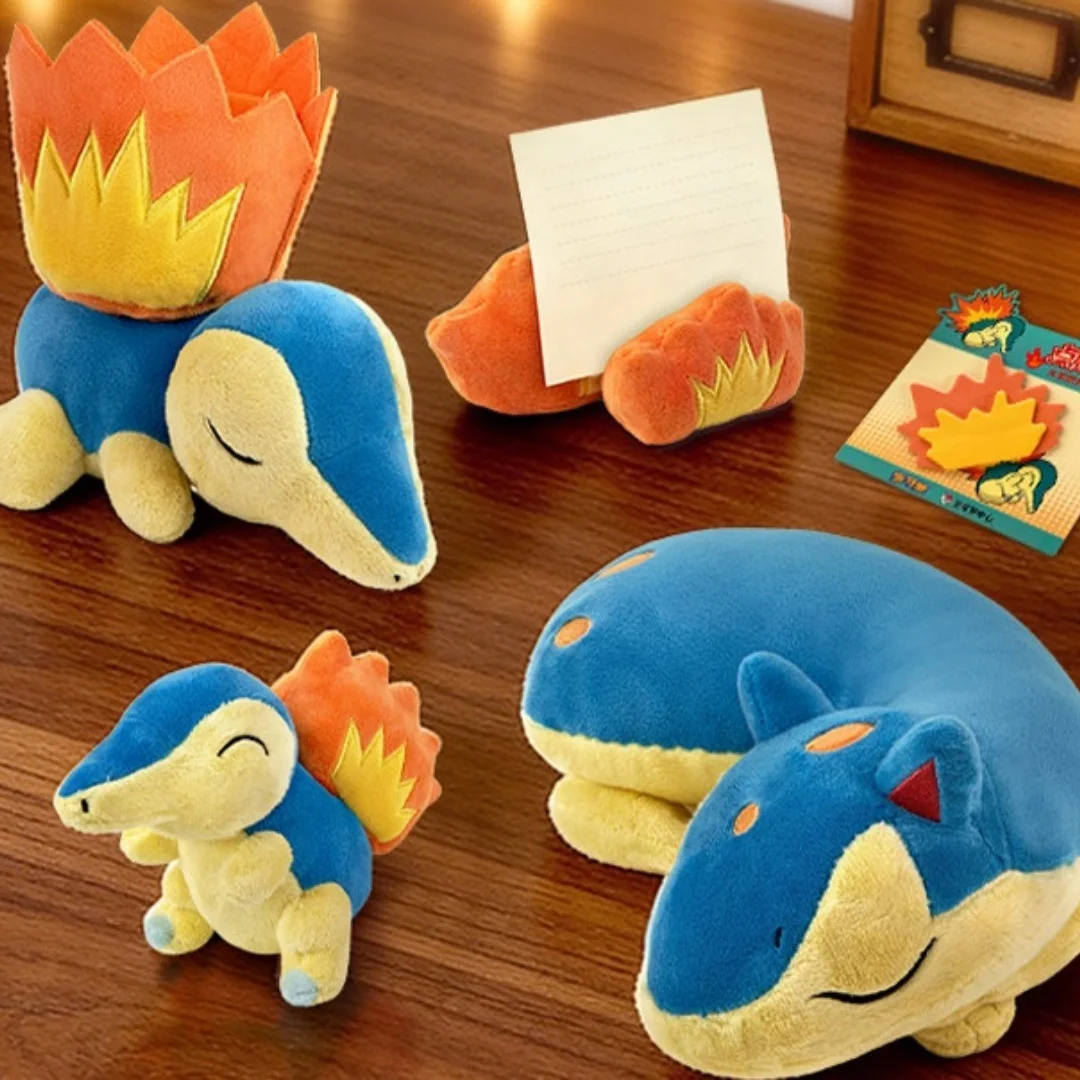 Japanese Pokemon Center Ignite! Series Cyndaquil Sticky Notes Plush Toy Multi-functional Wrist Rest Birthday Christmas Gifts