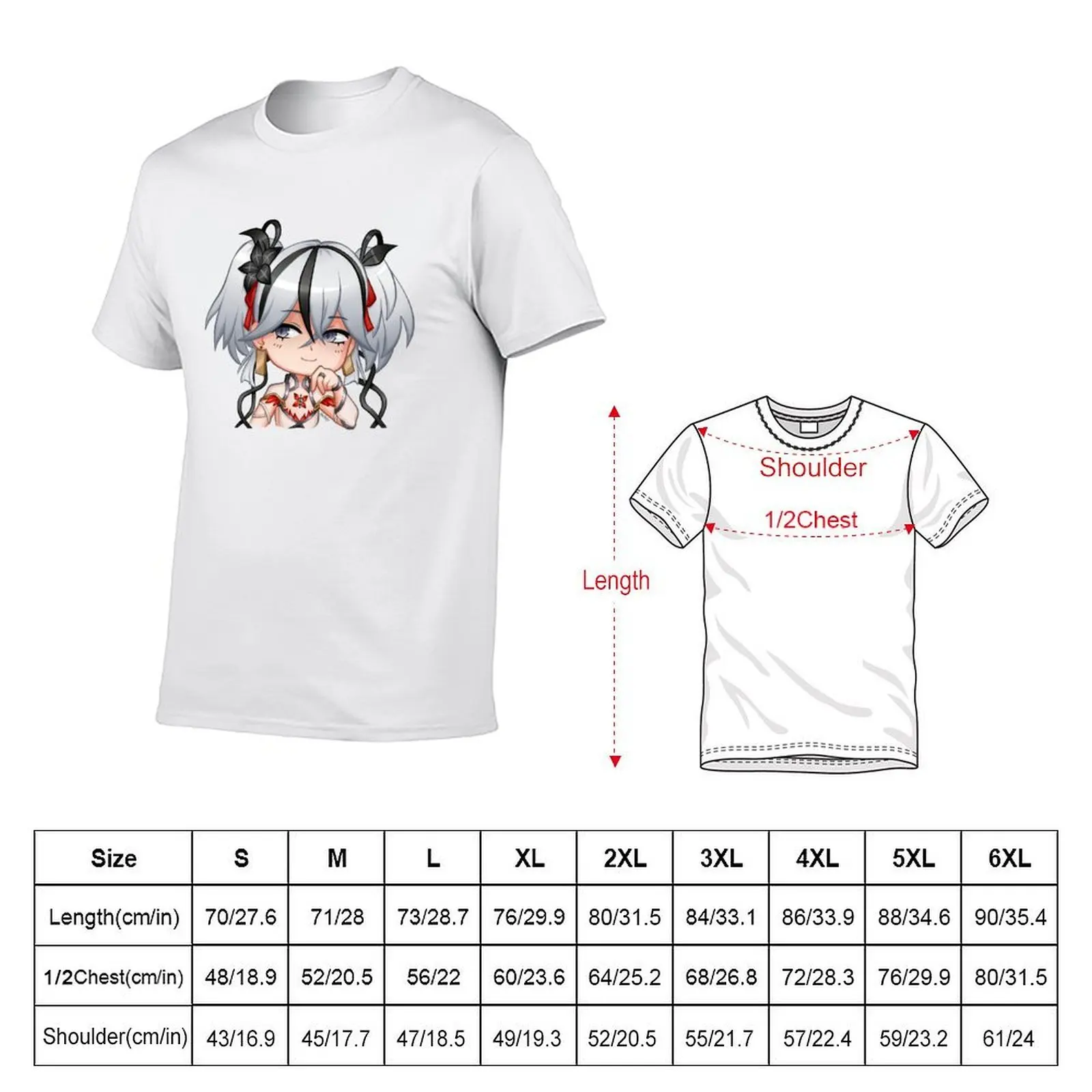 Camellya chibi Wuthering Waves T-Shirt t shirt for man 100 percent cotton cotton t shirts high quality T-Shirt