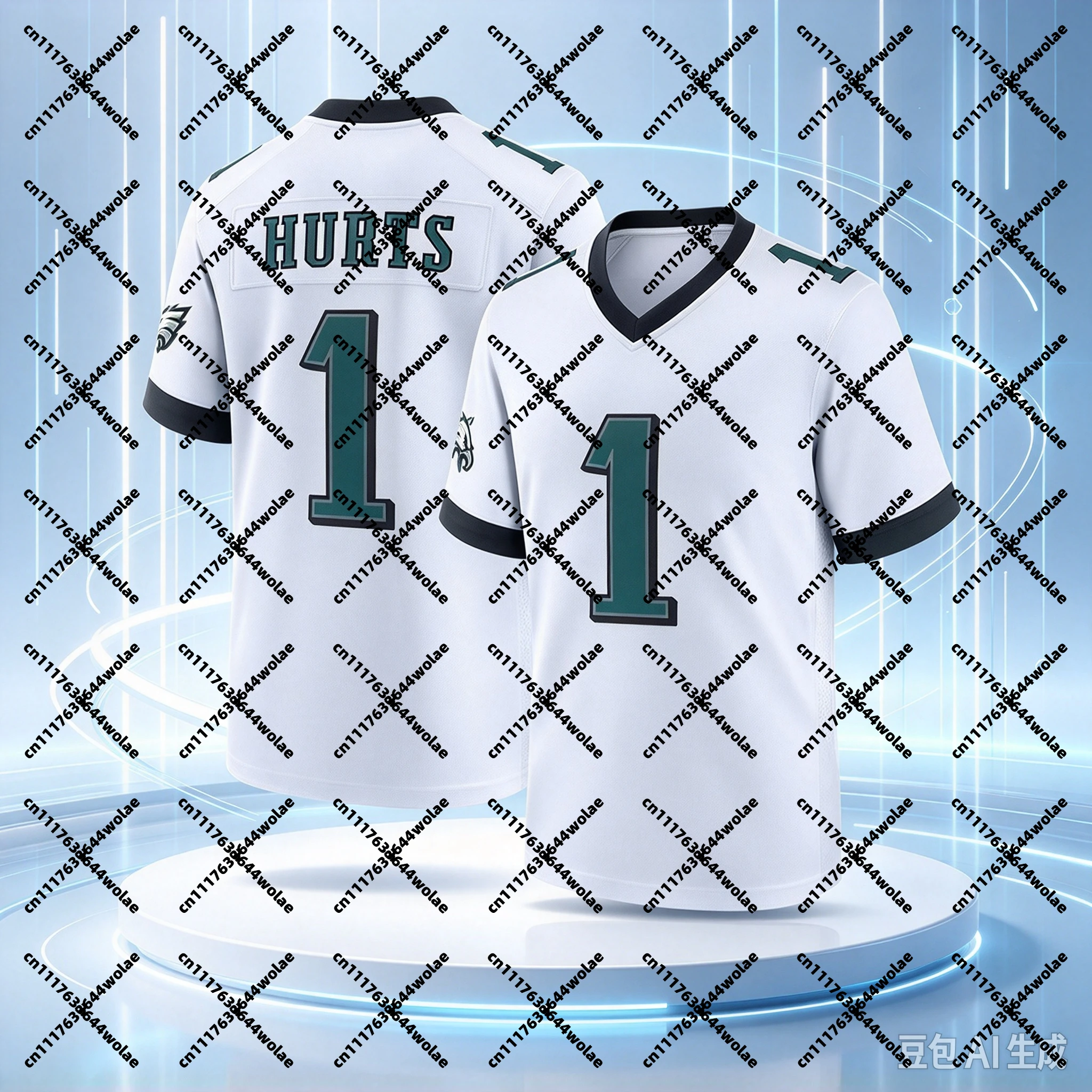 2026 Philadelphia Jalen Hurts #1 Eagles American Football Jersey Men Women Short Sleeve Mesh Breathable Quick-dry Fans T-shirt