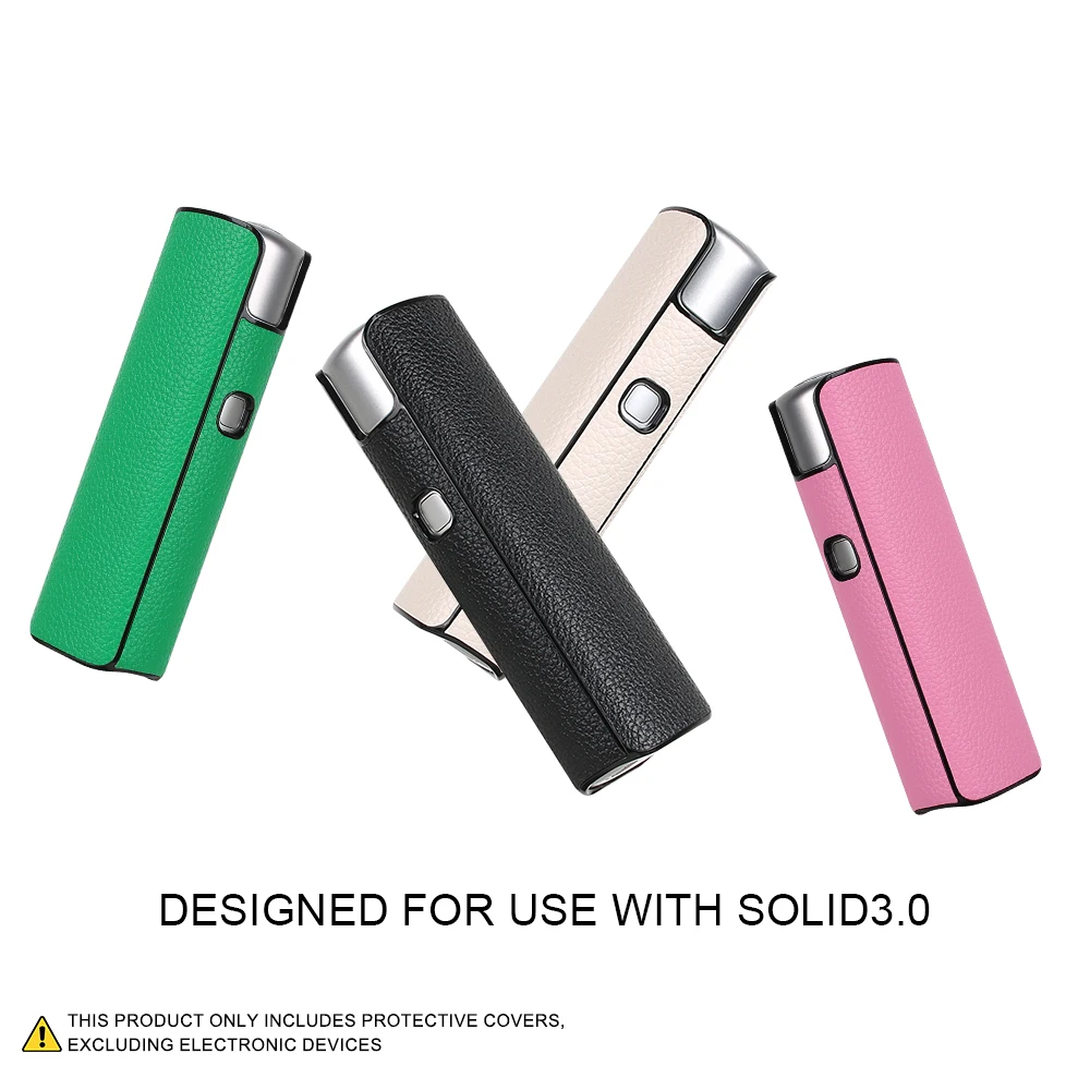 PU leather protective case suitable for LiL SOLID 3.0, with the litchi pattern, protecting electronic cigarette accessories. view 3