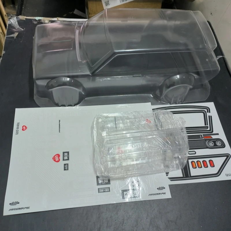 TC510 1/10 Datsun510 Wagon 200mm przezroczysty lexan body z lekkimi klamrami i lusterkami do rozstawu osi 257mm Tamiya tt01 tt02 3Racing