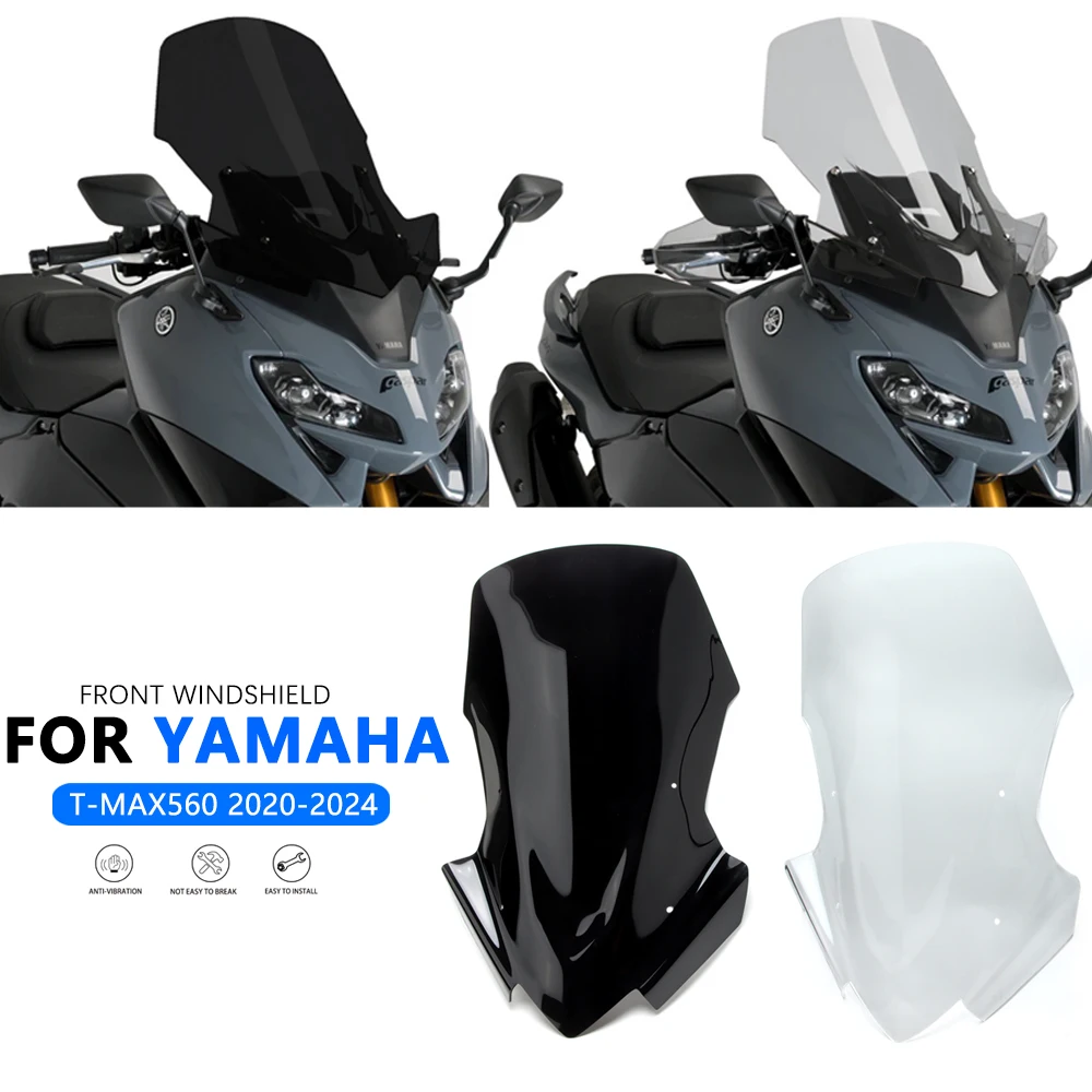 Motorcycle Accessories NEW Sport WindScreen Windshield Visor Deflector Fits For YAMAHA T-MAX560 TMAX560 T-MAX 560 2022 2023 2024