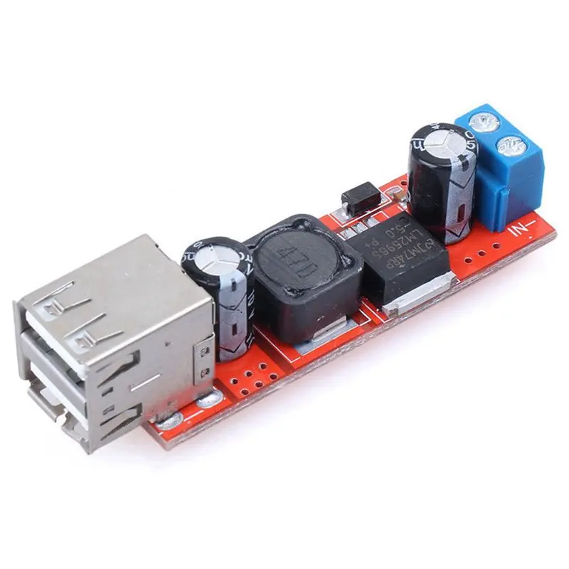 【Father’S Day】10X Dual USB 9V/12V/24V/36V To 5V Converter DC-DC 3A Step Down Power Module